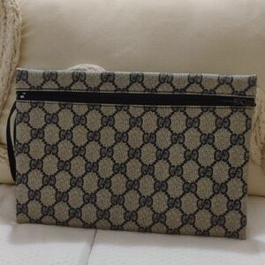 Gucci Vintage Blue Wristlet Bag
